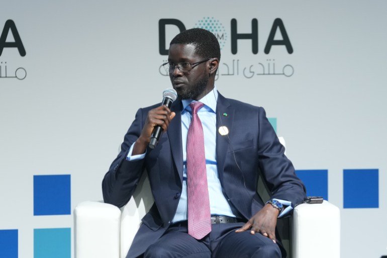 DOHA, QATAR - DEC 08: The Doha Forum 2024 held on December 08, 2024 in Doha, Qatar. Senegal President Bassirou Diomaye Faye attended the forum as a speaker. Turkish Foreign Minister Hakan Fidan, Iranian Foreign Minister Abbas Araghchi, Russian Foreign Minister Sergey Lavrov, as well as the foreign ministers of Qatar, Saudi Arabia, Jordan, Egypt and Iraq, all parties to the Astana Format, met in the Qatari capital Doha to discuss the latest developments in Syria.